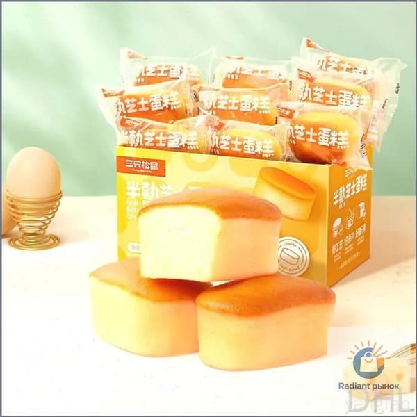 Сладкий и нежный, вкусный чизкейк 400 г (около 12 штук) Питательный завтрак для всей семьи, перекус в полночь, ежедневное развлечение, чтобы удовлетворить ваши аппетиты.