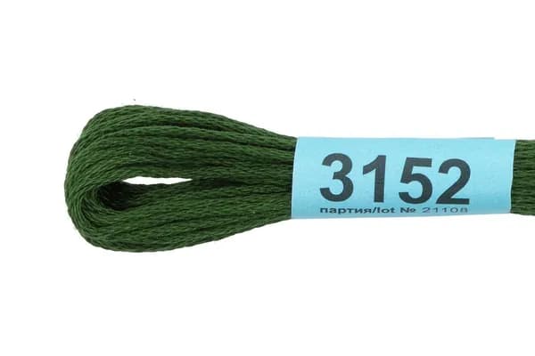 Мулине Gamma 3152 тёмно-болотный 1 моток