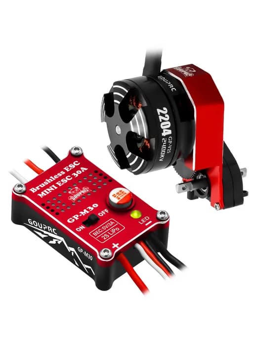 Бесщеточный мотор 2204 2400KV для SCX24, ESC 30A, с трансмис