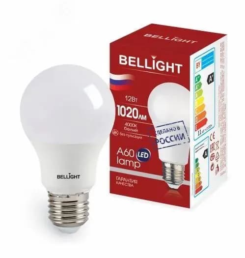 Bellight Лампочка, Цоколь:E27, 12 Вт, Светодиодная, 1 шт.