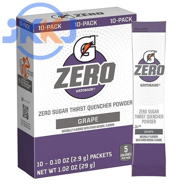 Изотонический стик Gatorade Third Quashed Powder Stick 10 упаковок с нулевым вкусом винограда