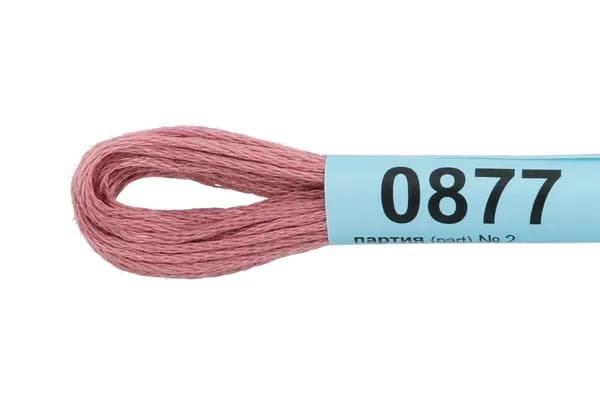 Мулине Gamma 0877 грязно-розовый 1 моток