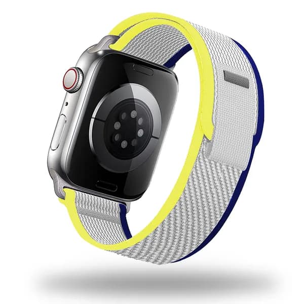 Тканевый ремешок для Apple Watch, Series 1-9, SE, Ultra / 42, 44, 45, 49 mm, Series 10 / 46 mm. Нейлоновый ремешок для Эпл Вотч.