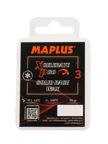MAPLUS Твердый гоночный воск XCELERATA PRO 3 50gr