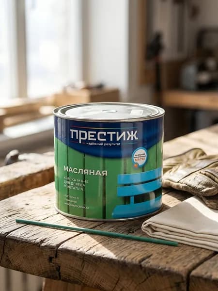 Престиж, Краска, масляная, универсальная, глянцевая, голубая, 1.9 кг, МА-15