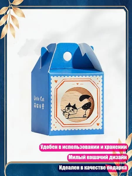 Деревянный штамп с кошками для скрапбукинга, - Читать