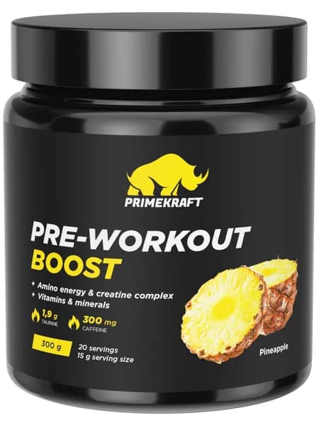 Предтреник Prime Kraft Pre-Workout Boost - 300 г, ананас