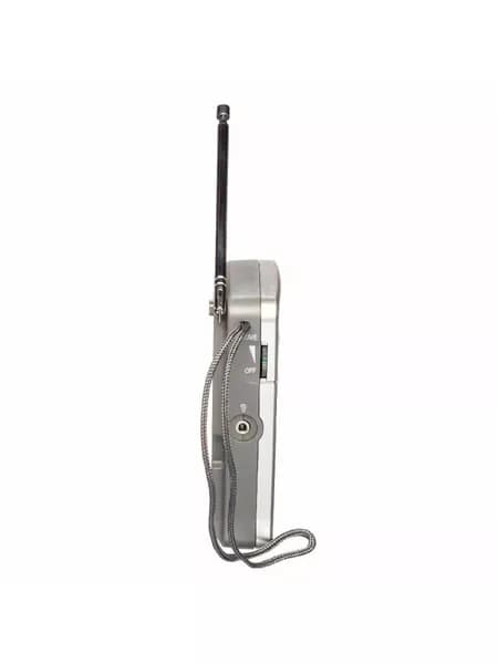 Радиоприемник карманный портативный RF-P50D серебристый, FM/AM радио, выход на наушники 3.5 мм, 2 x AA, портативный цифровой радиоприёмник RF-P50DEG-S