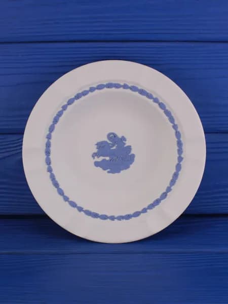 Wedgwood пепельница, винтажная, белый бисквитный фарфор, джаспер