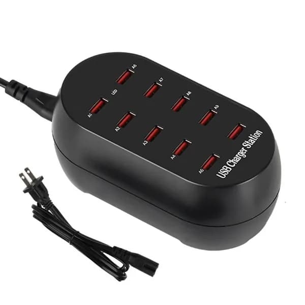 10-портовый USB-хаб для зарядки, US - 10 портов