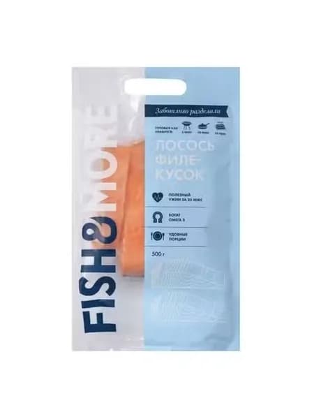 Лосось Fish & More замороженный с кожей филе 500 г