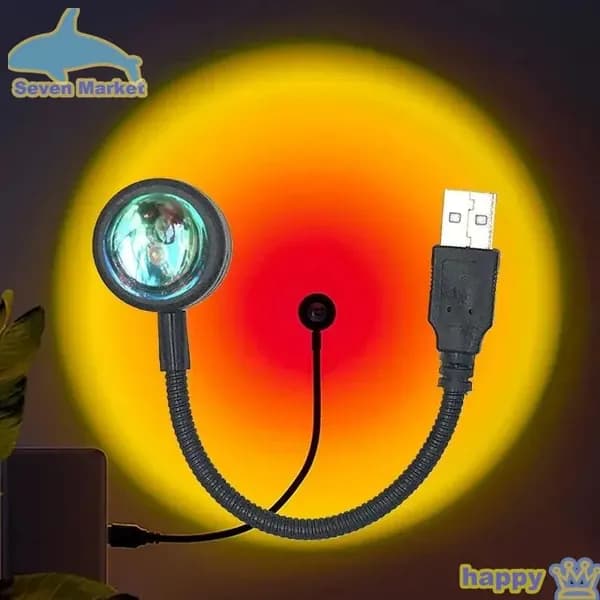 Светодиодный USB-проектор, настенная лампа с неоновыми лампочками для спальни, гостиной