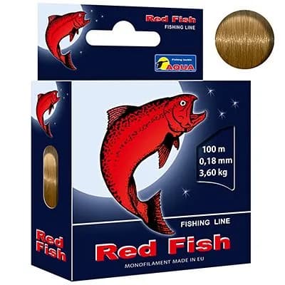 Монофильная леска для рыбалки Red Fish 0,18mm 100m ( 1 штука )