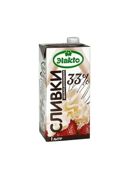 Эlakto Сливки Кулинарные 33 1000мл. 1шт.