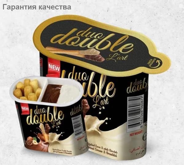 Шоколадная паста и палочки Double & duo 2шт по 50г