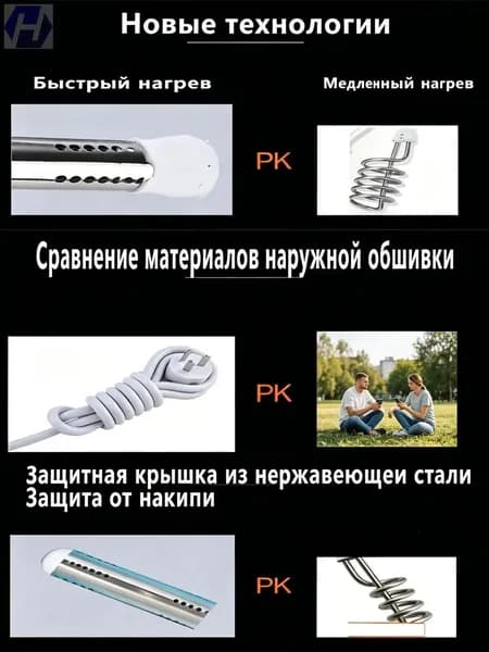 Портативный водонагреватель 2500 Вт для бассейна и уличного душа, оснащённый переходником для вилки, считается качественным.
