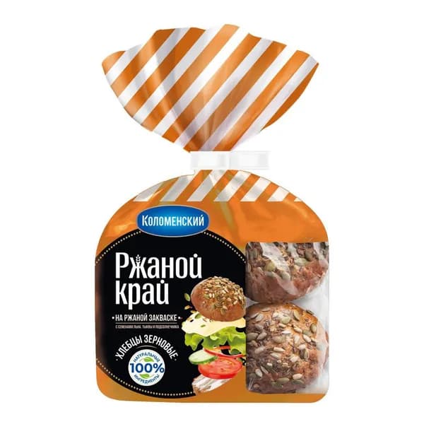 Хлебцы ржано-пшеничные Коломенский Ржаной край зерновые 260 г