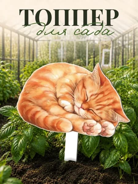 Фигурки для сада Рыжий кот