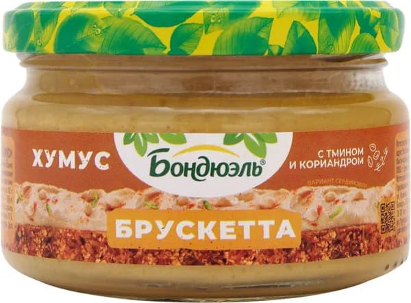 Брускетта BONDUELLE Хумус, 250мл 4шт