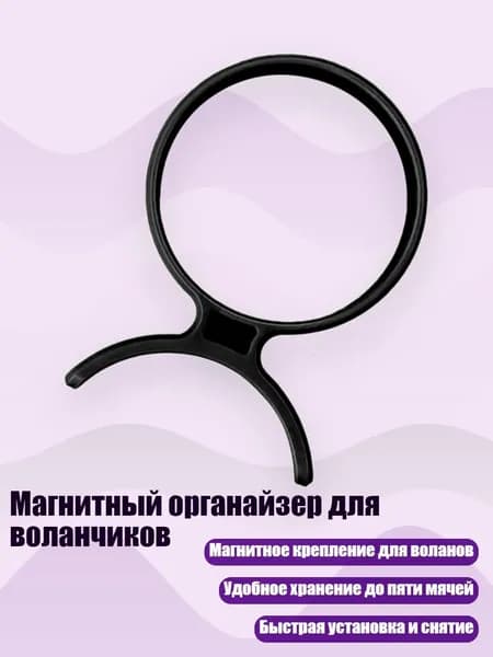 Магнитный органайзер для воланчиков, Черный