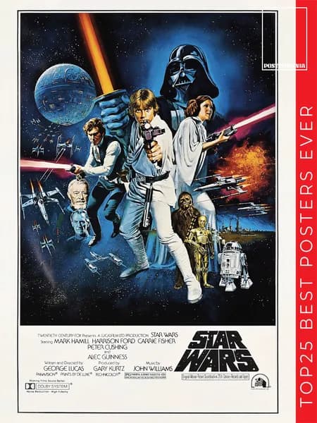 Постермания Постер "Звёздные войны (1977)", 40 см х 30 см