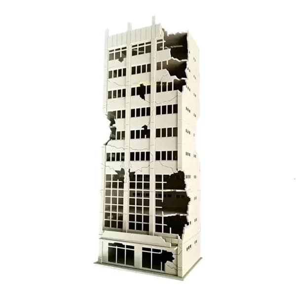 Модель разрушенного дома 1:100, D