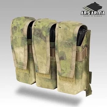 Передняя панель жилета Ars Arma на 6 магазинов АК LC (A-tacs)