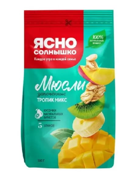 Мюсли запечённые Тропик микс, 300 гр