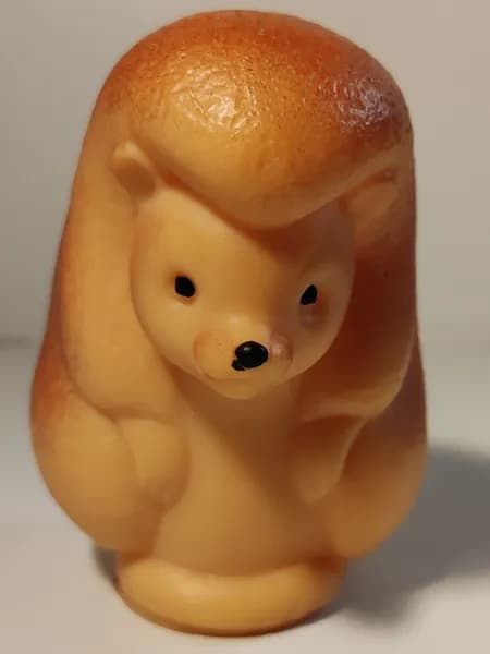 Винтажная резиновая игрушка с пищалкой. Ежик. СССР