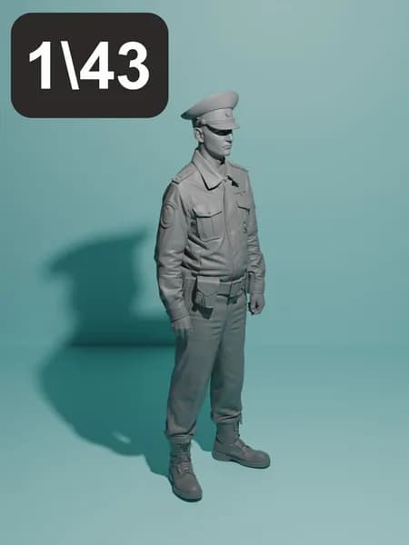 Полицейский №1. Фигурка в масштабе 1:43