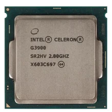 Процессор Intel Celeron G3900 (CM8066201928610) OEM - LGA 1151, 2 x 2,8 ГГц, L2 - 512 КБ, L3 - 2 МБ, DDR4 - 2133 МГц, Intel HD Graphics 510, TDP 51 Вт