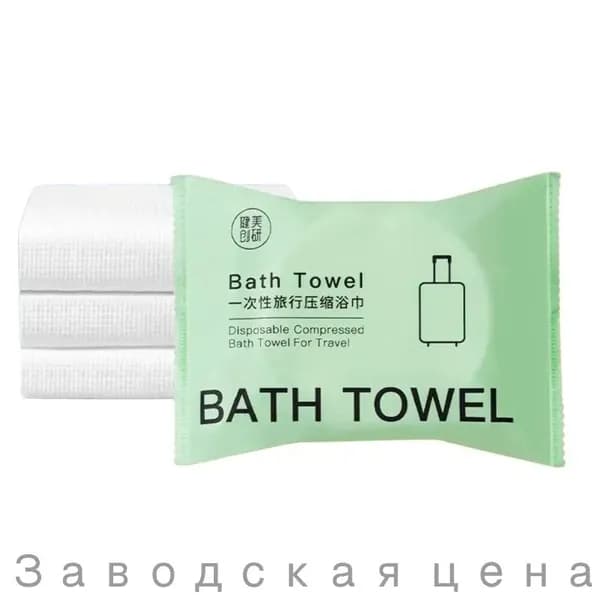 Полотенце для волос, Хлопок, 70x140 см, светло-зеленый, 1 шт.