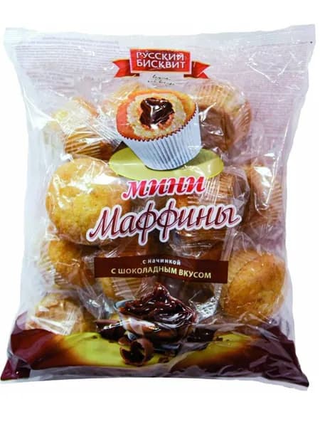 Мини-маффины Русский Бисквит шоколад 465 г