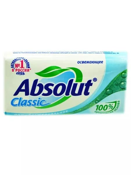 Мыло туалетное твердое "Absolut ABS", Освежающее, 90г