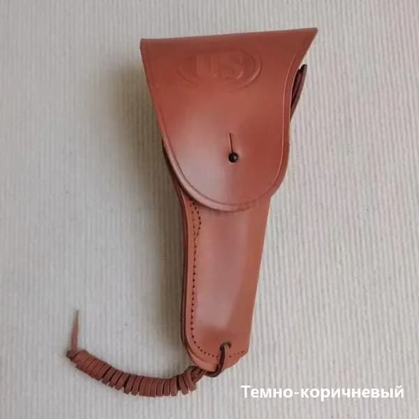 Наплечная кожаная кобура для пистолета M1911 с резьбой из кожи Кобура для пистолета M3 M1911 с резьбой по-американски, ретро-реквизит времен Второй мировой войны, система перекрещивания на плече, кожа