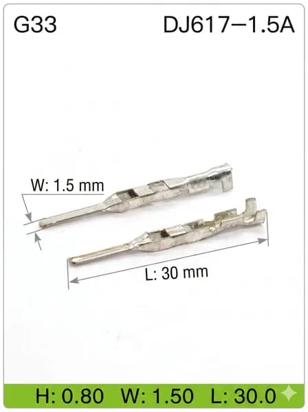 DJ617-1.5A. (5 штук) КОНТАКТ ШТЫРЕВОЙ СЕРИИ FCI.