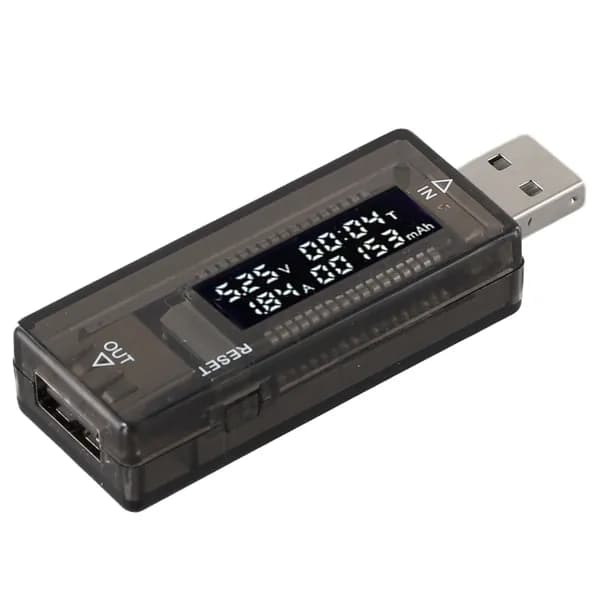 ЖК-детектор USB, вольтметр, амперметр, тестер напряжения, мощности и емкости, измеритель тока