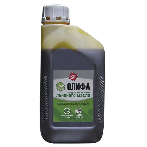 Олифа натуральная льняная 1 л
