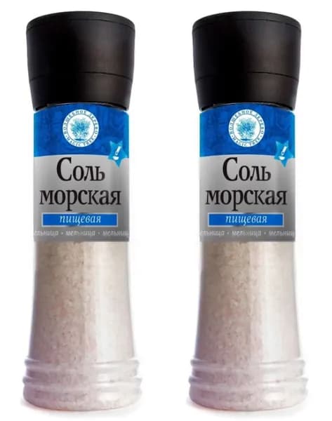 Волшебное дерево Морская соль, в большой мельнице, 380 г, 2 шт