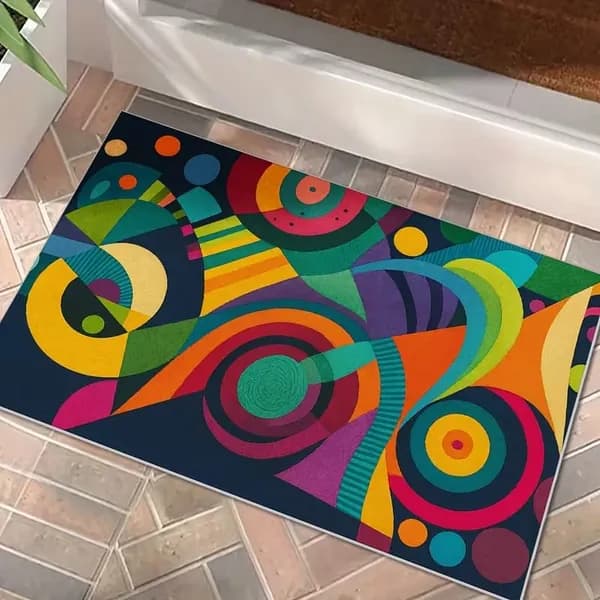 Коврик для ванной 40x60 см 4 мм 3d-эффект разноцветный