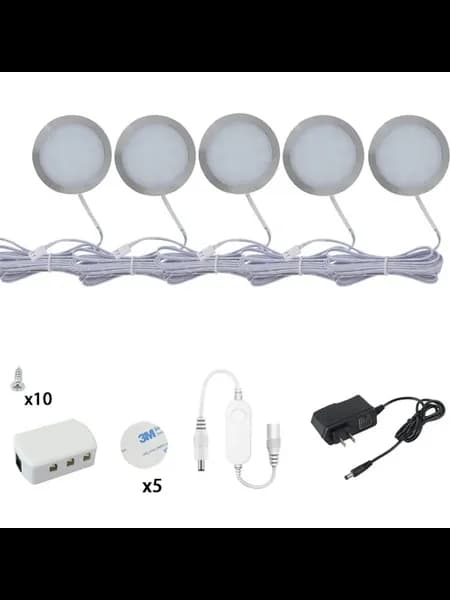 Умный светодиодный светильник под шкаф White, 5Pcs fu