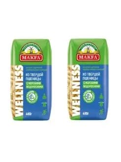 Макароны Макфа Wellness Спирали с морскими водорослями, 400 г * 2 шт.