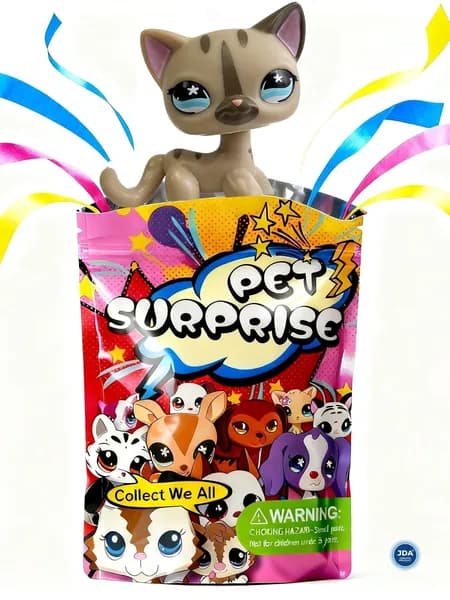 Игрушка для кошки короткошерстной, подарок для девочки, с упаковочным пакетом