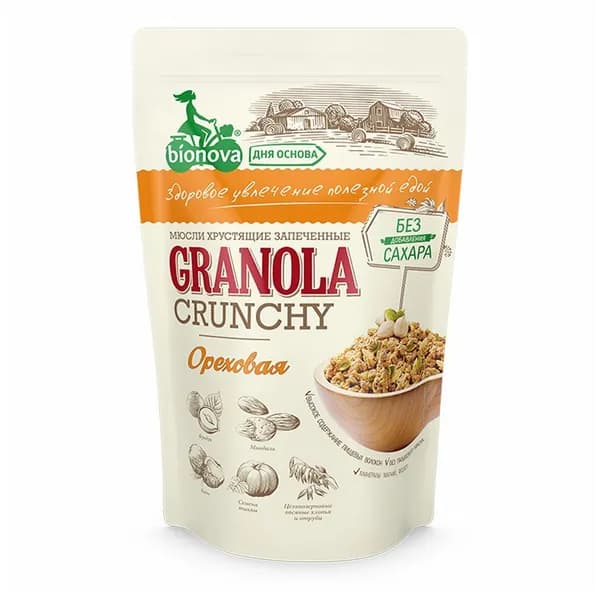 Гранола Bionova Ореховая 400 г