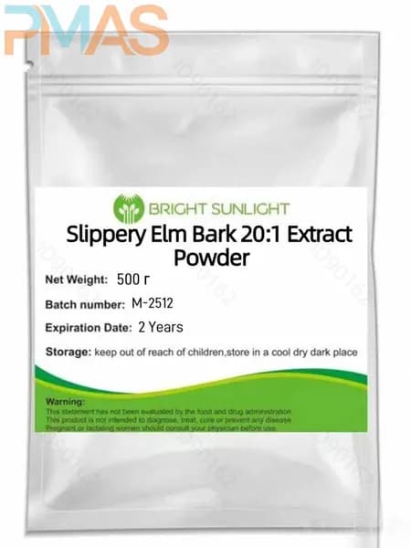500 г Порошок экстракта коры скользкого вяза 20: 1 (Slippery Elm Bark) БЕЗ наполнителей7
