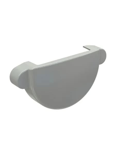 Заглушка желоба универсальная GLC PVC RAL 9010 Белый, 1шт.