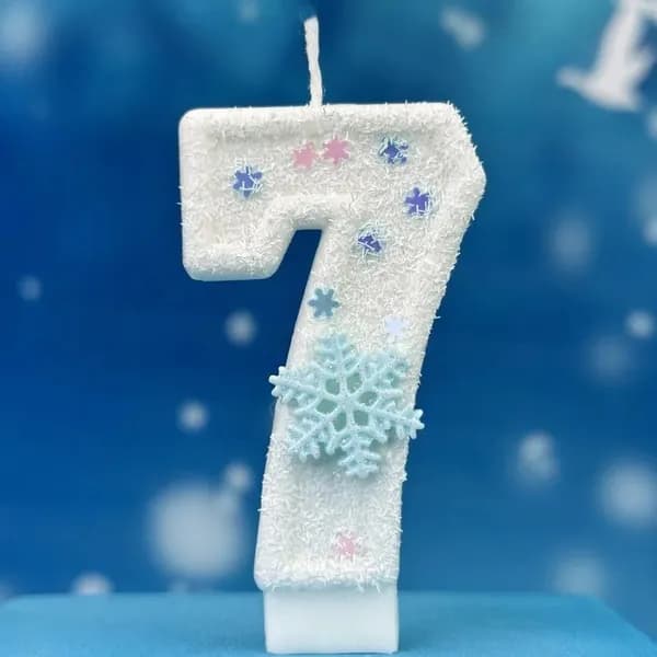 Свечи для торта цифра 0, цифра 1, 7 см
