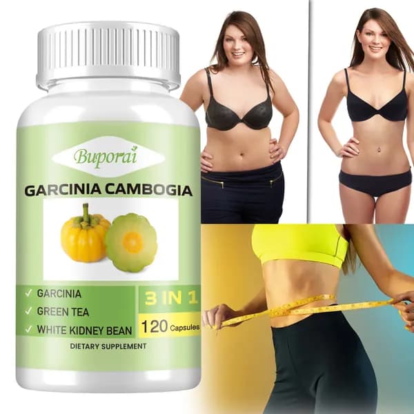 Капсулы Buporai Garcinia Cambogia Complex- содержат гарцинию камбоджийскую, зеленый чай и белую фасоль -для поддержания энергии и иммунитета