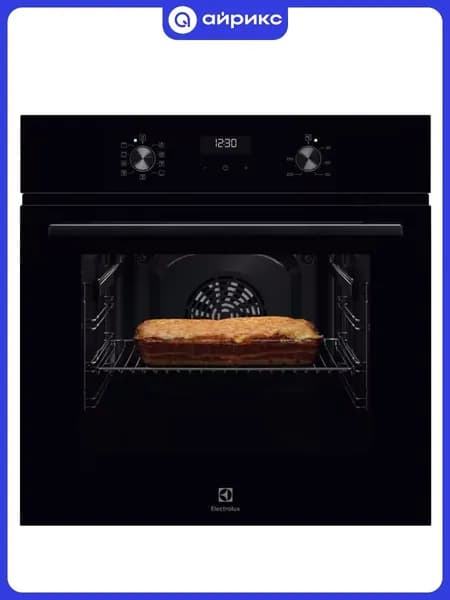Электрический духовой шкаф Electrolux EOF5H50BZ, 59.4 см, 65 л, 8 режимов, гриль, конвекция, очистка паром