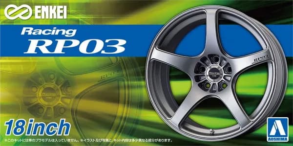 Комплект колесных дисков с резиной Aoshima 1/24 ENKEI RP03 18inch